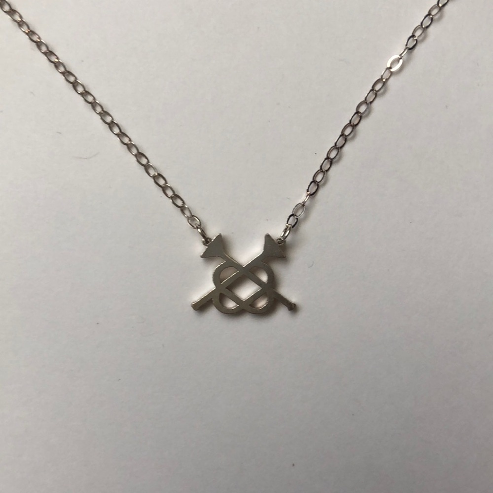 Elegant Sterling Silver Knot Necklace